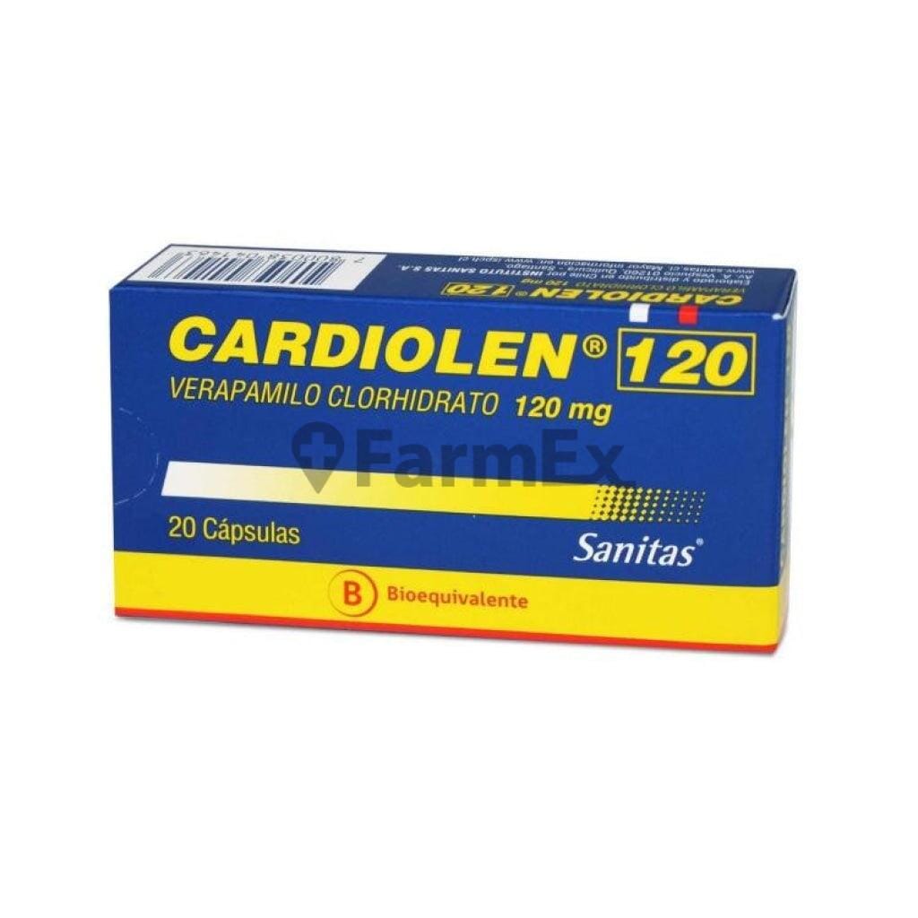 Cardiolen 120 mg x 20 cápsulas susc-1 de 6 meses Farmex-Suscripciones-Persistente